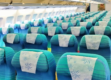 Air Tahiti Nui の可愛い機内